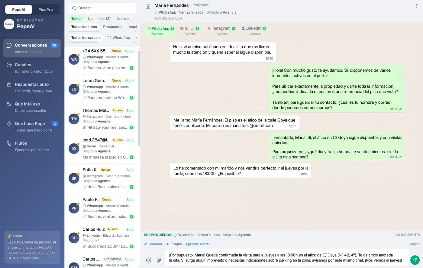 Captura de pisopro: bandeja de pepe, centro de comunicaciones